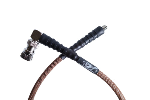 Up Armored Antenna Relocation Cable (SMA-F Antenna End) w/SMA-M to BNC-F Adapter