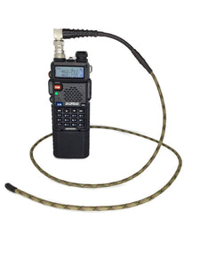 90° Baofeng Wearable Antenna Package (BNC-M Antenna W/Baofeng SMA-F Adapter)